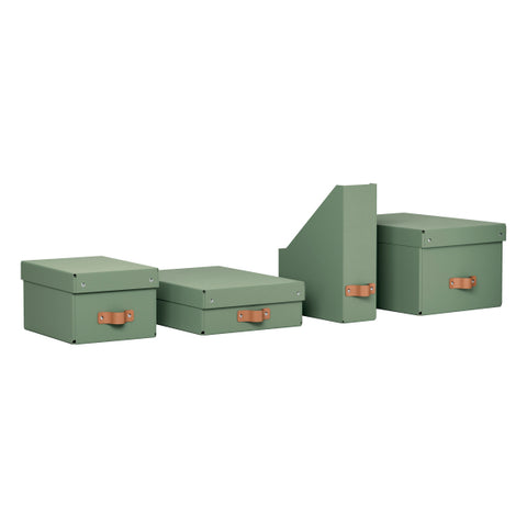 Leitz Puro Kutu Klasör, %100 geri dönüştürülmüş karton, 2'li paket, Mint Yeşili, Made in Italy