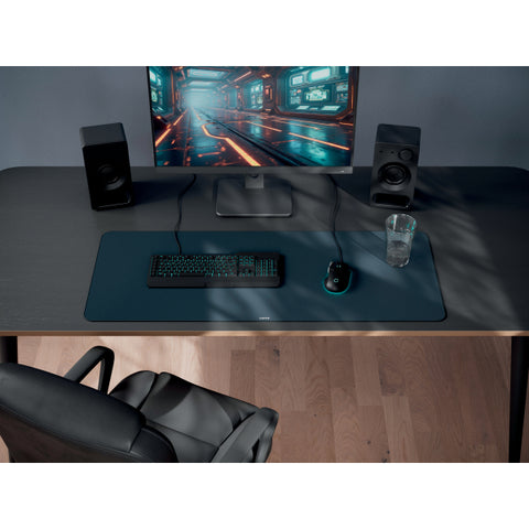 Leitz Ekstra Büyük Gaming Matı, Mouse Pad, 100 x 40 cm , Koyu Gri