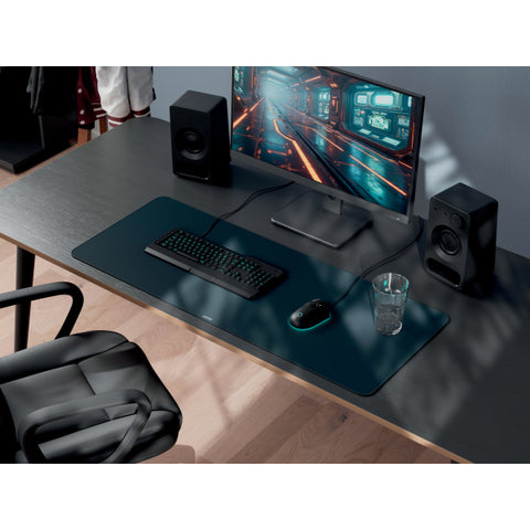 Leitz Ekstra Büyük Gaming Matı, Mouse Pad, 100 x 40 cm , Koyu Gri