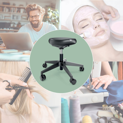 Tekerlekli ve Konforlu Oturma Yüzeyine Sahip Leitz Ergo Active Oturma Taburesi