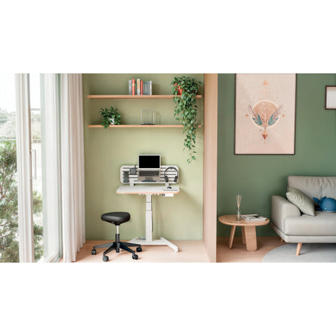 Tekerlekli ve Konforlu Oturma Yüzeyine Sahip Leitz Ergo Active Oturma Taburesi