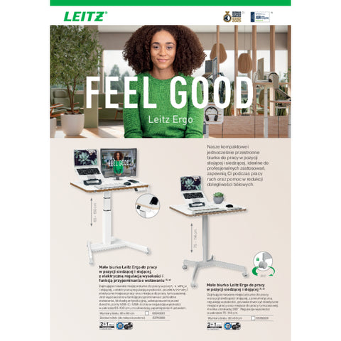 Tekerlekli ve Konforlu Oturma Yüzeyine Sahip Leitz Ergo Active Oturma Taburesi