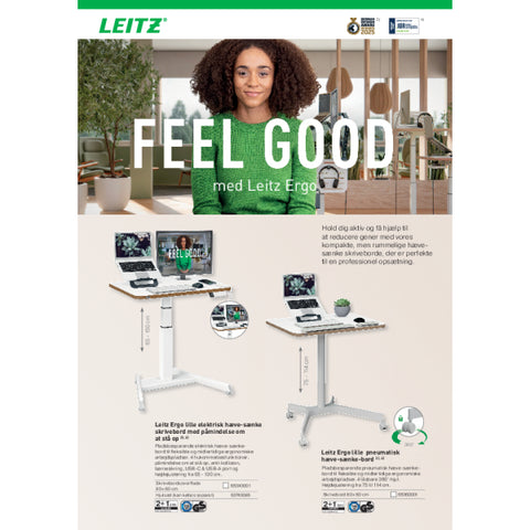 Tekerlekli ve Konforlu Oturma Yüzeyine Sahip Leitz Ergo Active Oturma Taburesi