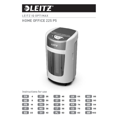 Leitz OptiMax Home Office 225 Evrak İmha Makinesi P5