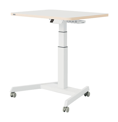 Leitz Ergo Elektrikli Sit Stnd Küçük Çalışma Masası, Ayağa Kalkma Hatırlatmalı, Beyaz, Elektrikli Yükseklik Ayarlı