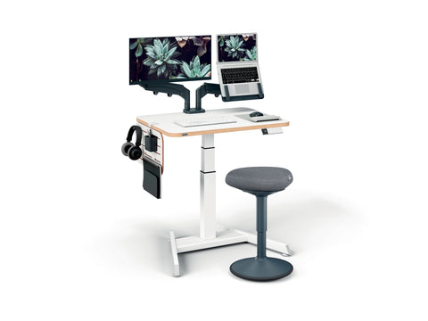 Leitz Ergo Active Ayarlanabilir Oturma Taburesi, Üçgen Çift Yoğunluklu Köpük Konforlu Oturak ve Sallanan Taban, Yükseklik 47 - 64 cm