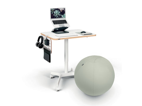 Leitz Ergo Ayarlanabilir Çok Açılı Laptop Standı, %80 geri dönüştürülmüş plastik, Koyu Gri