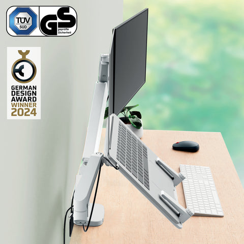 Leitz Ergo Space Saving İkili Monitör Kolu
