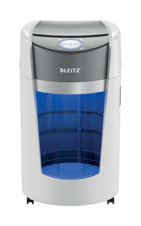 Leitz IQ OptiMax Ofis Mikro Kesim Evrak İmha Makinesi Security P5 35L – Beyaz