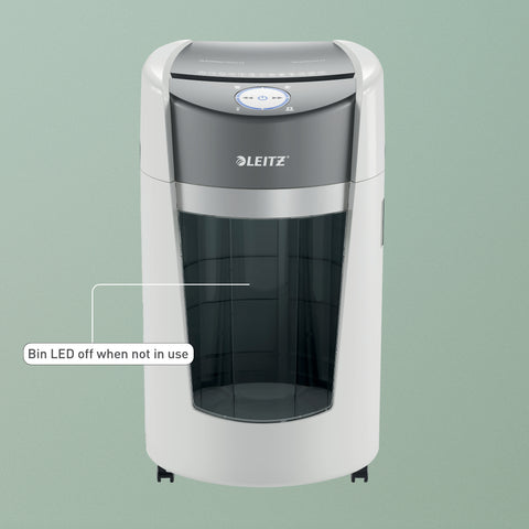 Leitz IQ OptiMax Ofis Mikro Kesim Evrak İmha Makinesi Security P5 35L – Beyaz